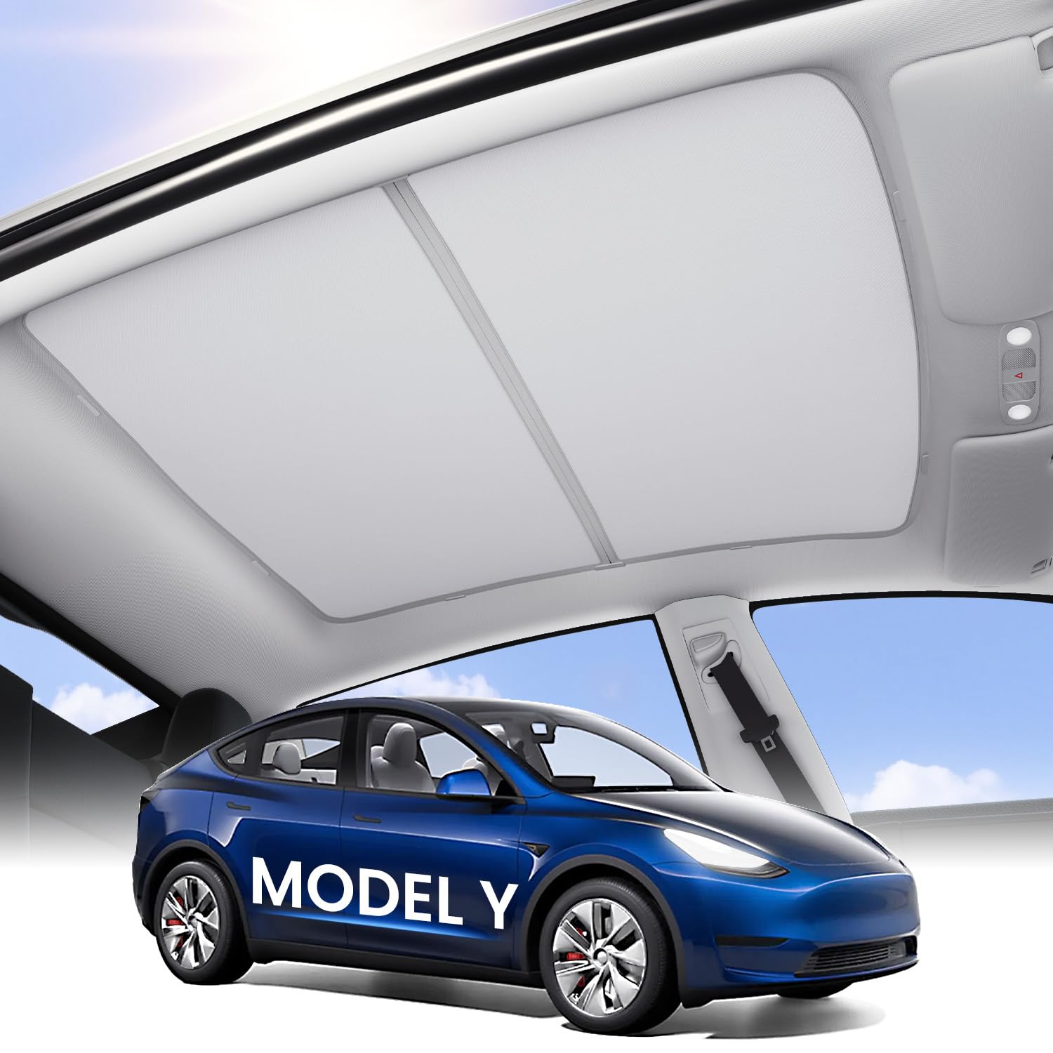 Tesla Model Y Sunshade Roof 2025 Cooling Tech UV Reflective Grey Global Recycled Standard
Tesla Model Y Sunshade Roof